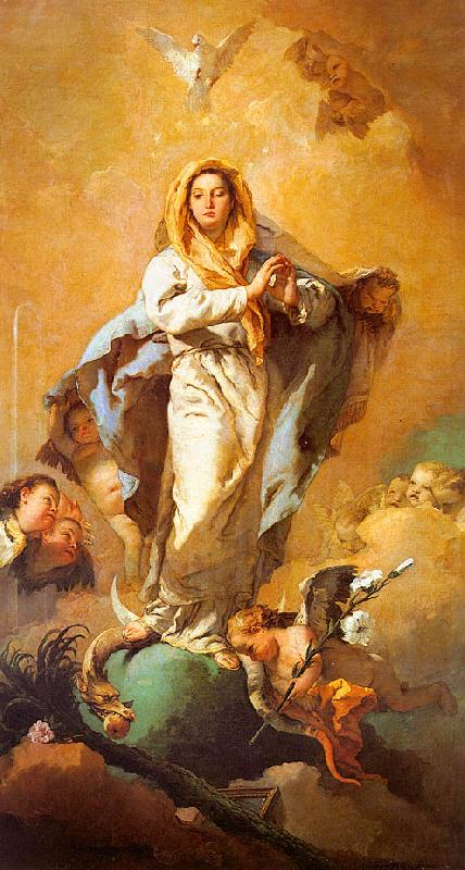 Giovanni Battista Tiepolo The Immaculate Conception Sweden oil painting art